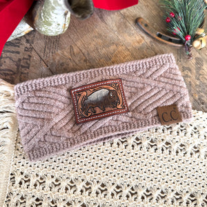 Beige Buffalo Ear Warmer