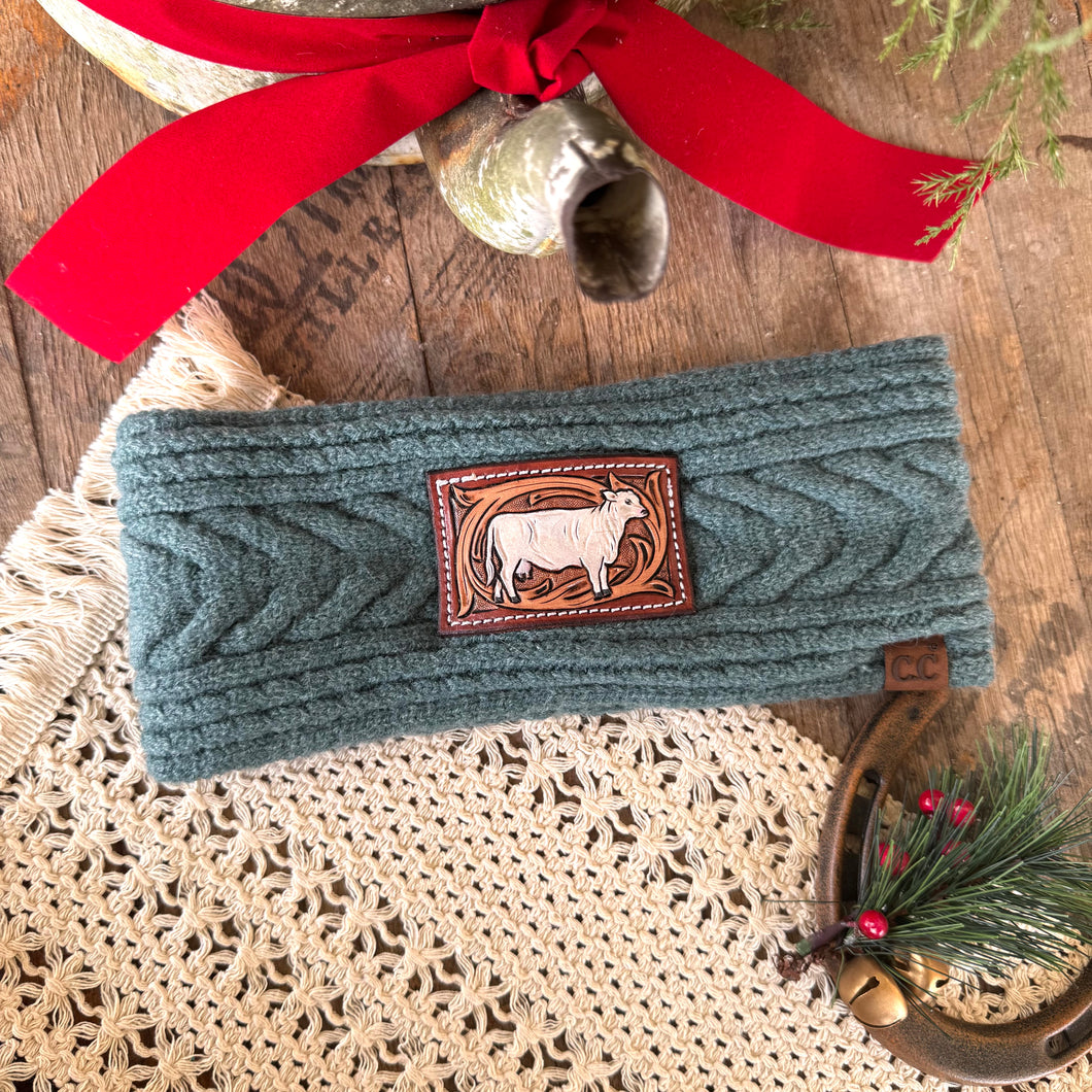 Charolais Cow Ear Warmer