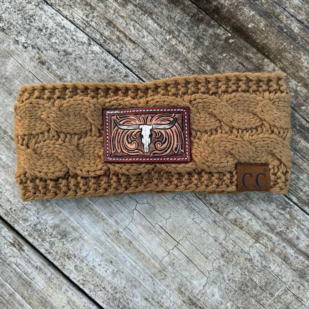 Longhorn Skull Ear Warmer